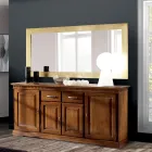 Lustro z ramą w różnych wykończeniach Made in Italy - Belenus Viadurini