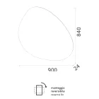 Lustro z odwracalnym podświetleniem LED Made in Italy - Dyskusja Viadurini