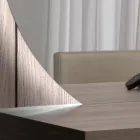 Lustro z podświetleniem LED tylko po okrągłej stronie Wyprodukowano we Włoszech - marka Viadurini