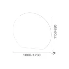 Lustro z podświetleniem LED tylko po okrągłej stronie Wyprodukowano we Włoszech - marka Viadurini