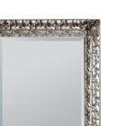 Lustro z szlifowanym lustrem i srebrną ramą w kształcie liścia Made in Italy - Roua Viadurini