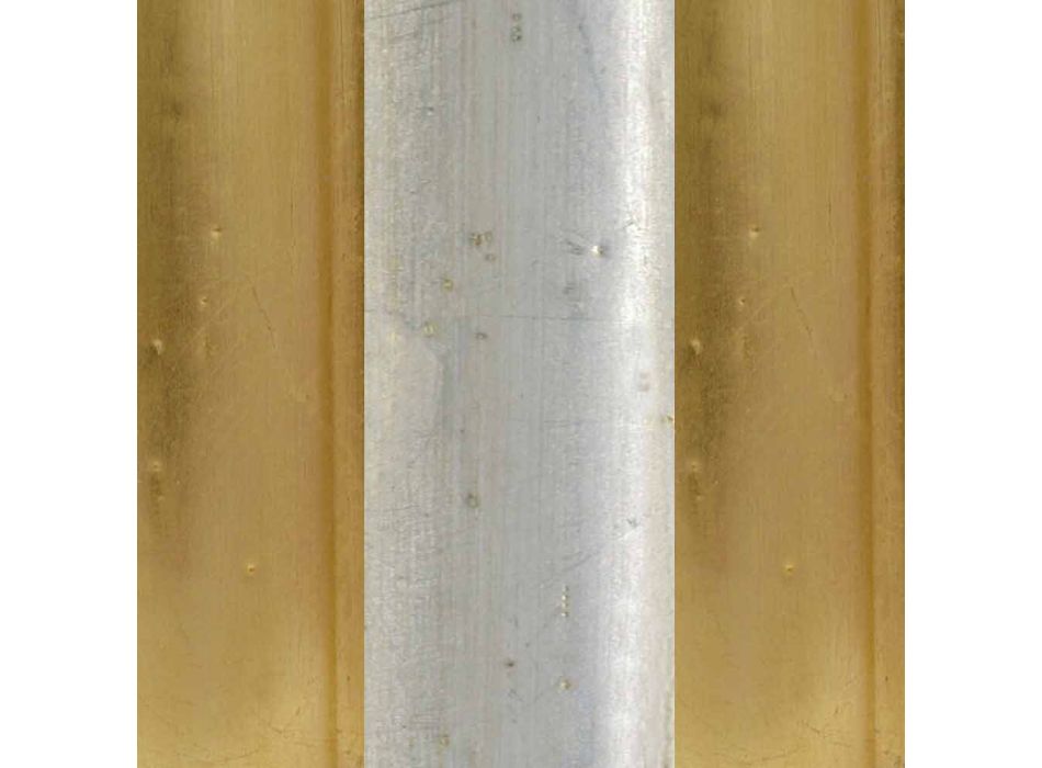 Lustro ścienne ze srebra, kości słoniowej i złota wykonane we Włoszech Vittorio Viadurini