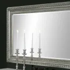 Claudio ręcznie wykonane nowoczesne drewniane lustro ścienne o nowoczesnym designie Viadurini