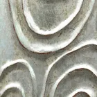 Złote, białe i srebrne lustro ścienne wykonane z drewna Eugenio wyprodukowane we Włoszech Viadurini