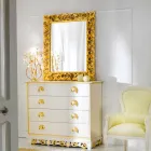 Lustro ścienne klasyczne wzornictwo Ives, 100x120 cm Viadurini