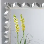 Lustro nowoczesnej konstrukcji ściany ozdobione perłami Lane Viadurini