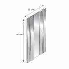 Nowoczesne szklane i metalowe lustro ścienne wykonane we Włoszech - Pallino Viadurini