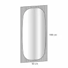 Nowoczesne lustro ścienne z lustrem w kolorze brązu Made in Italy - Bandolero Viadurini