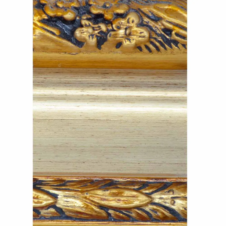 Nowoczesne lustro ścienne z drewna jodłowego wykonane we Włoszech Armando Viadurini