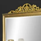 Nowoczesne lustro ścienne wykonane z drewna we Włoszech Kevin Viadurini