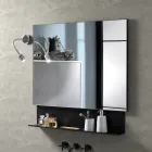 Lustro z polerowanego drutu z zakrytą ramą Made in Italy - Chcę Viadurini