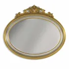 Lustro z żywicy fryzowej i jodłowej wykonane we Włoszech Alberto Viadurini