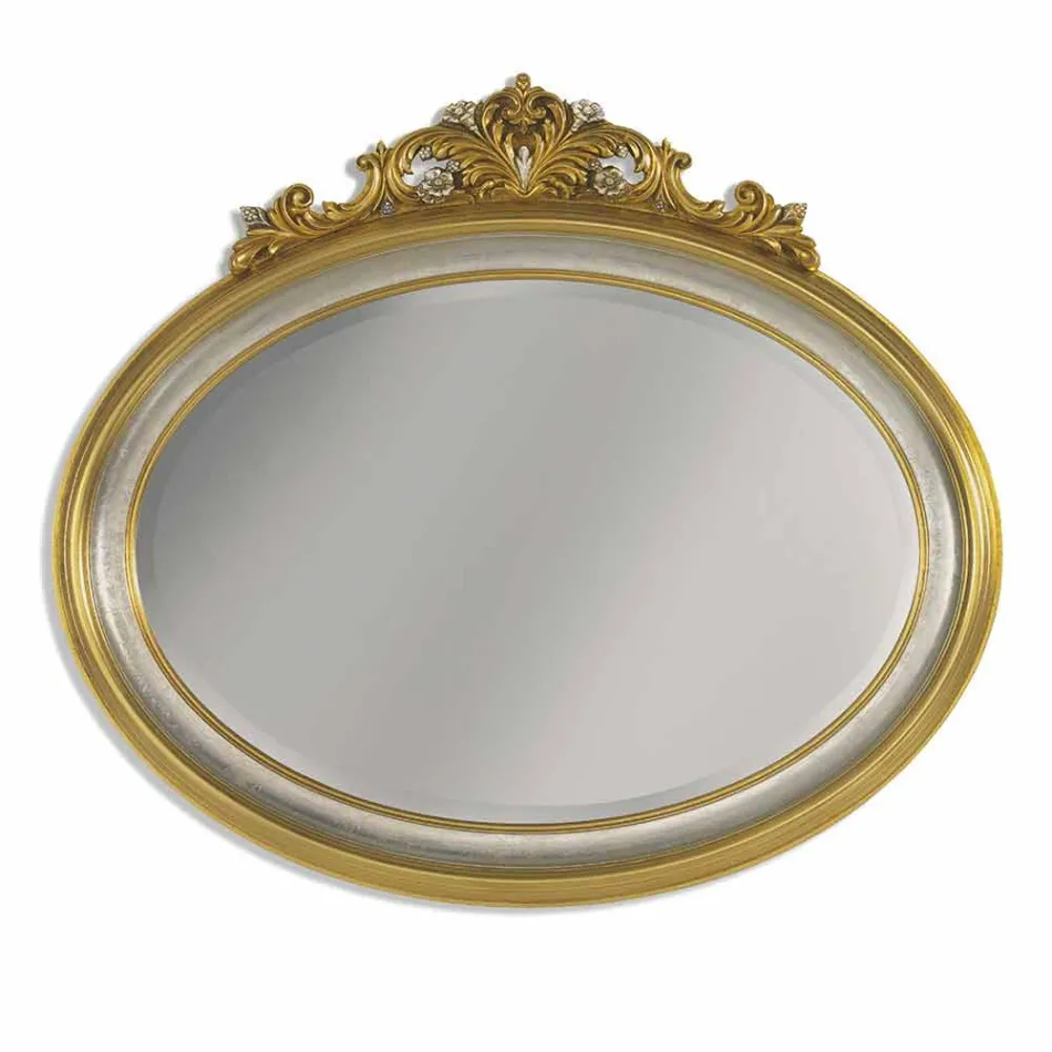 Lustro z żywicy fryzowej i jodłowej wykonane we Włoszech Alberto Viadurini