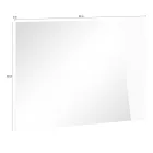 Lustro ścienne z błyszczącym białym drewnem łupkowym Włoski design - Joris Viadurini