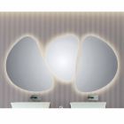 Lustro łazienkowe naścienne z podświetleniem LED Pirro Viadurini