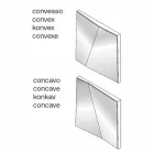 Modułowe lustro ścienne z wklęsłymi i wypukłymi lustrami Made in Italy - Alergia Viadurini