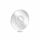 Okrągłe lustro ścienne ze złotym metalem z centralnym elementem - Merale Viadurini