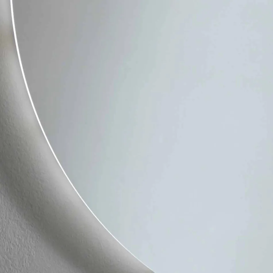Okrągłe lustro ścienne z podświetleniem i diodą LED Made in Italy - Ronda Viadurini