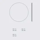 Okrągłe lustro ścienne z podświetleniem i diodą LED Made in Italy - Ronda Viadurini