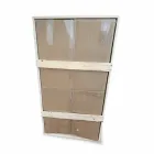 Ścienne lustro łazienkowe z 2 żarówkami i czarną ramą Made in Italy - Frame Viadurini