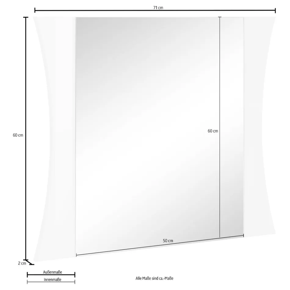 Lustro do sypialni lub łukowe wejście ścienne 2 rozmiary - Sabine Viadurini