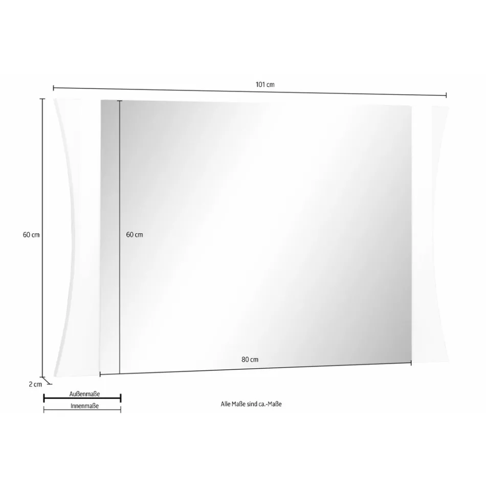 Lustro do sypialni lub łukowe wejście ścienne 2 rozmiary - Sabine Viadurini