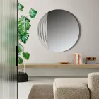 Okrągłe lustro w dwóch rozmiarach i dwóch kolorach, wyprodukowane we Włoszech - Auren Viadurini