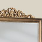 Klasyczne prostokątne lustro ze złotego liścia Made in Italy - Ibiscos Viadurini