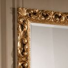 Klasyczna prostokątna rama lustrzana ze złotego liścia Made in Italy - Precious Viadurini