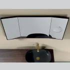 Lustro z 2 ruchomymi bokami i lustrem powiększającym Made in Italy - Nelson Viadurini