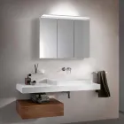 Nowoczesna szafka wisząca 3-drzwiowa z półkami - Bramo Viadurini