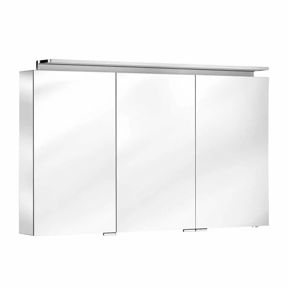 Nowoczesna szafka wisząca 3-drzwiowa z półkami - Bramo Viadurini