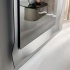 Lustro z ramą o dopasowanym kształcie dostępne w 3 rozmiarach i 2 kolorach - Carolina Viadurini