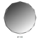 Lustro grawerowane diamentami ze ściętą krawędzią - Excelsior Viadurini