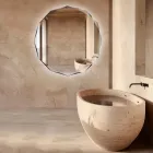 Lustro grawerowane diamentami ze ściętą krawędzią – Excelsior Viadurini