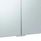 Lustro kontenerowe z 3 drzwiami z 9 wewnętrznymi półkami i oświetleniem LED - zapadkowe Viadurini