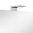 Pojemnik z lustrem z 4 kryształowymi drzwiami z 12 półkami i 4 lampkami LED - Maxi Viadurini