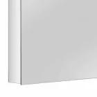 Pojemnik z lustrem z 4 kryształowymi drzwiami z 12 półkami i 4 lampkami LED - Maxi Viadurini