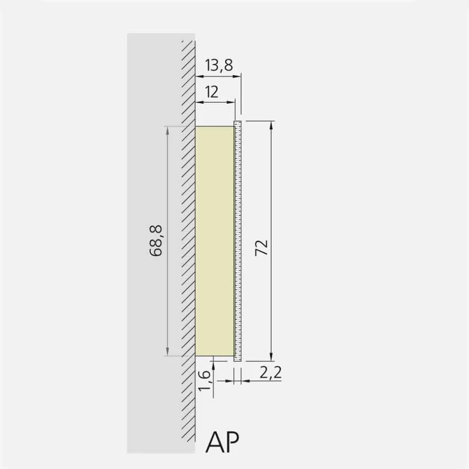 Nowoczesne 2-drzwiowe lustro ścienne, oświetlenie LED, Adele Viadurini