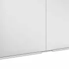 Nowoczesna wpuszczana szafka z lustrem w srebrnym malowanym aluminium - Demon Viadurini