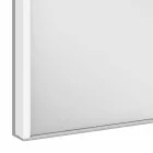 Nowoczesna wpuszczana szafka z lustrem w srebrnym malowanym aluminium - Demon Viadurini