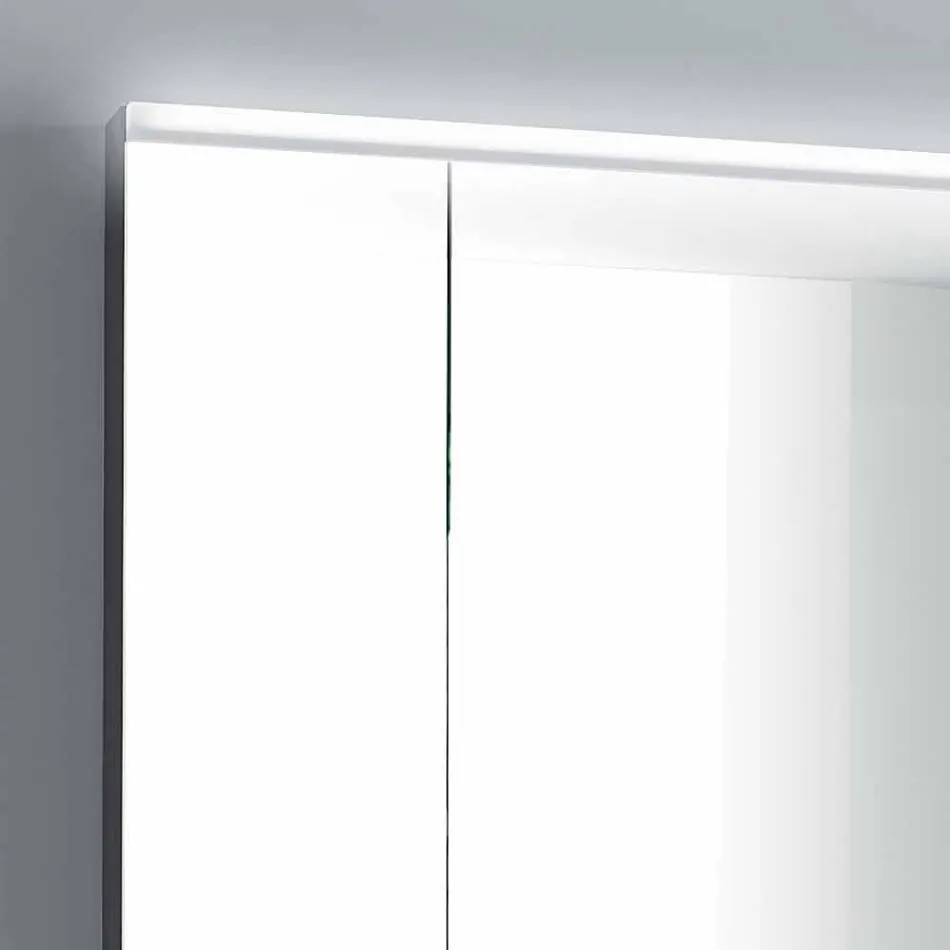 Lustro LED z 3 drzwiami, nowoczesny design, Carol Viadurini