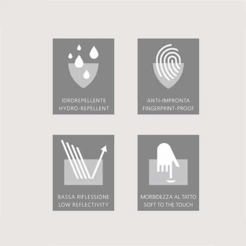 Lustro LED z 3 drzwiami, nowoczesny design, Carol Viadurini