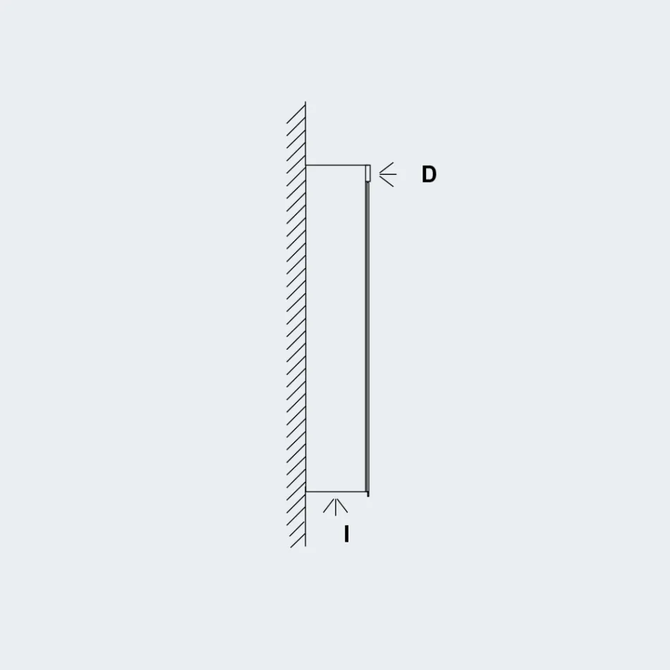 Lustro LED z 3 drzwiami, nowoczesny design, Carol Viadurini