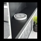 Drewniany pojemnik z lustrem z podwójnym lustrem i lampkami Made in Italy - Darwin Viadurini