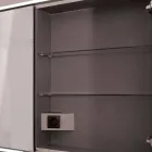 Nowoczesny design wpuszczone lustro LED z 2 drzwiami, Adele Viadurini