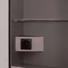 Nowoczesny design wpuszczone lustro LED z 2 drzwiami, Adele Viadurini