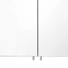 Nowoczesne lustro kontenerowe z 2 drzwiami z aluminium malowanego na srebrno - Alfio Viadurini