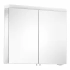 Nowoczesne lustro kontenerowe z 2 drzwiami z aluminium malowanego na srebrno - Alfio Viadurini