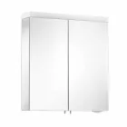 Nowoczesne lustro kontenerowe z 2 drzwiami z aluminium malowanego na srebrno - Alfio Viadurini